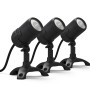 Oase LunAqua Connect M 3er-Set: Unterwasserbeleuchtung für Teich und Garten, schwarze Spots mit Kabel.