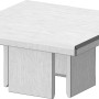 ZacAlu Pfostenkappe, 7,3x7,3 cm, silbergrau, für Zaunpfosten als Zubehör für Zaunbau & Sichtschutz.