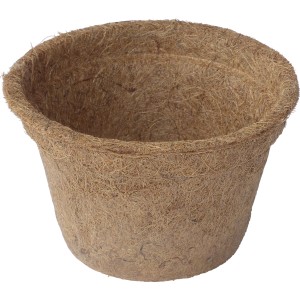 Proflora Kokosfaser Pflanztopf, 1,0 l, aus Kokosfasern und Naturkautschuk.