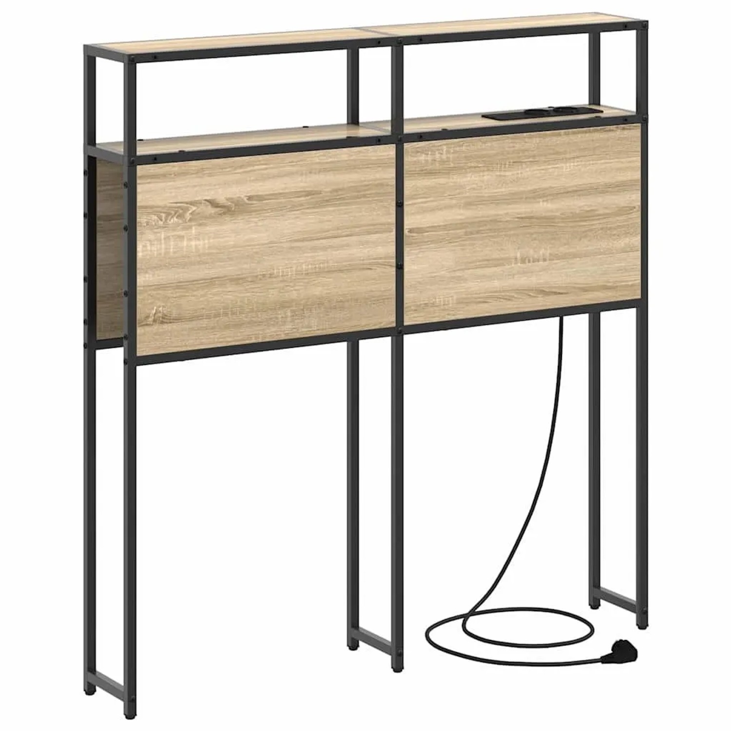 vidaXL Stauraum-Kopfteil mit Regal Sonoma-Eiche 90 cm Holzwerkstoff 859731