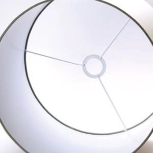 Grauer Orion Lightstyle Lampenschirm, Ø 40cm, Stoff, Höhe 30cm, E27 Fassung.