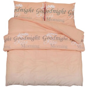 vidaXL Bettwäsche-Set Rosa 260x220 cm Baumwolle 136521