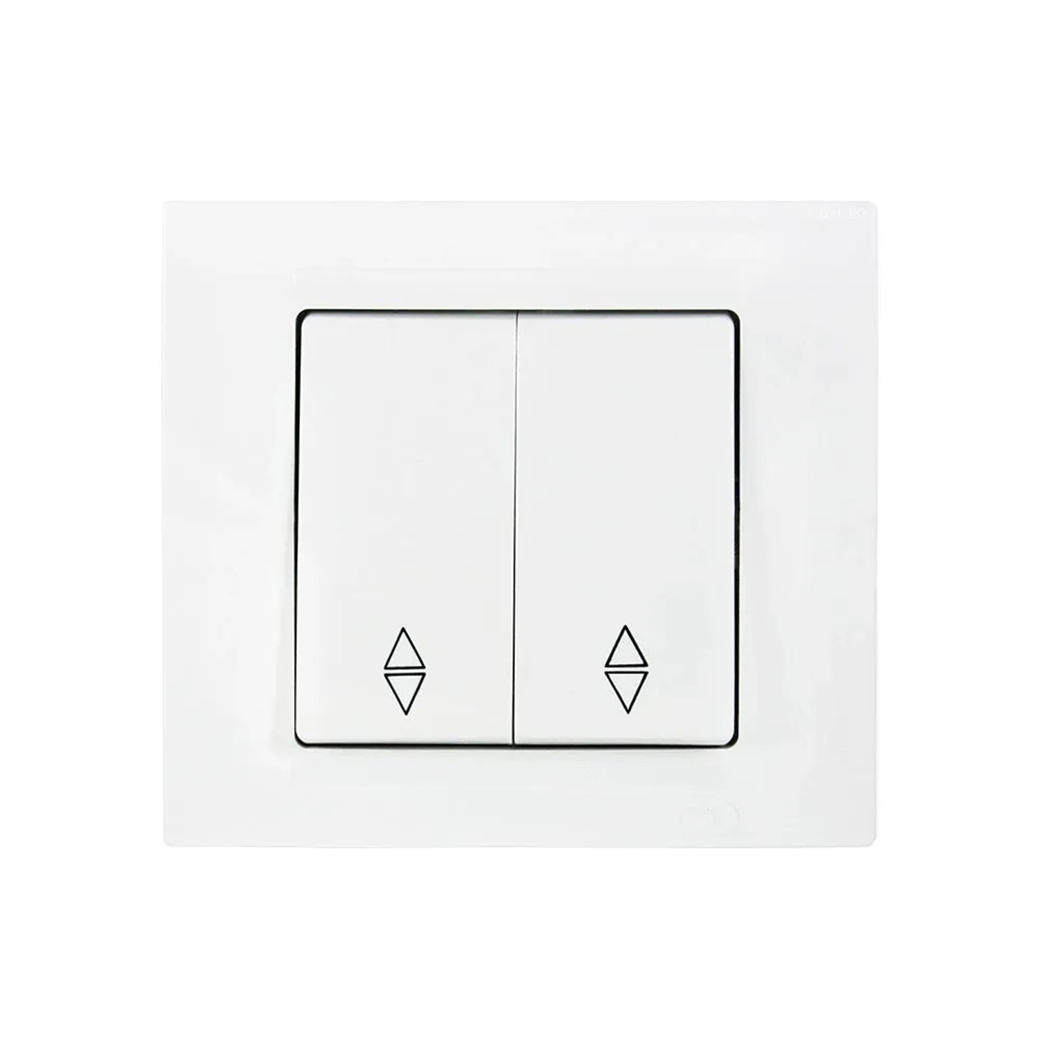 Günsan Moderna Doppelwechselschalter 2Wege Schalter Weiß