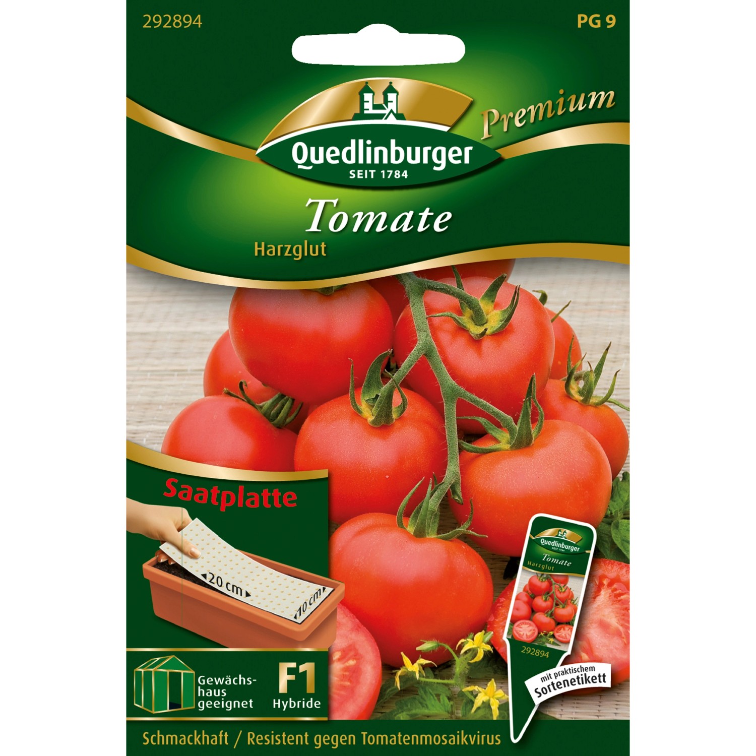 Quedlinburger Stab-Tomaten Harzglut Saatplatte günstig online kaufen