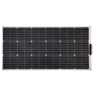 Technaxx Solarpanel TX-208 Flexibel 100W für Camping & mehr. Monokristalline Zellen, leicht & effizient.