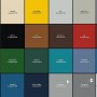 Farbmusterkarte Contura Bootslack Farbig Yachtlack, verschiedene Farben.