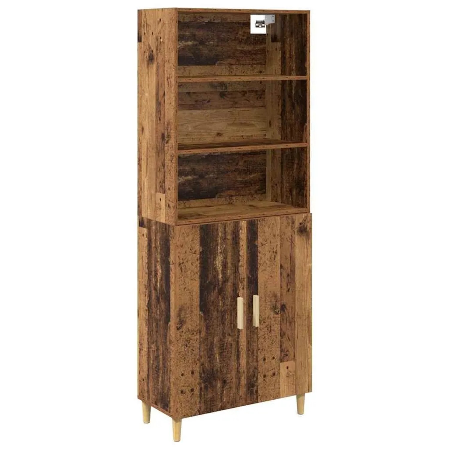 vidaXL Highboard Altholz 69,5 x 32,5 x 180 cm Holzwerkstoff 3415608 günstig online kaufen