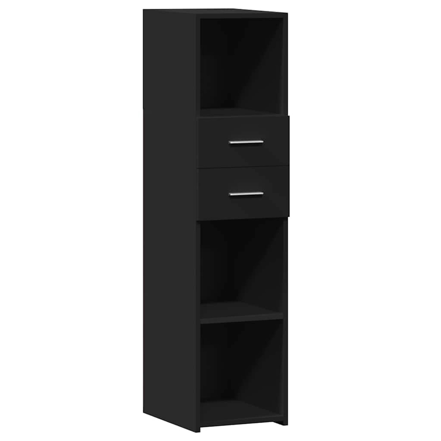 vidaXL Highboard Schwarz 30x42,5x124 cm Holzwerkstoff 846153