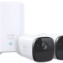 Eufy S221 2er-Set: Kabellose Überwachungskameras mit HomeBase in Weiß.