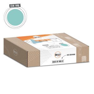 CREATE! by OBI DIY Farb-Set Blaugrün, Satin Finish, 125ml, in Kartonverpackung.