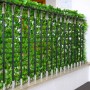 PROREGAL Balkonsichtschutz 100x300x1cm Zaun Blatt Hell_3