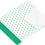 Spül- und Haushaltstuch Vlies, 2er-Set, grün/weiß gepunktet, für Küche & Haushalt.