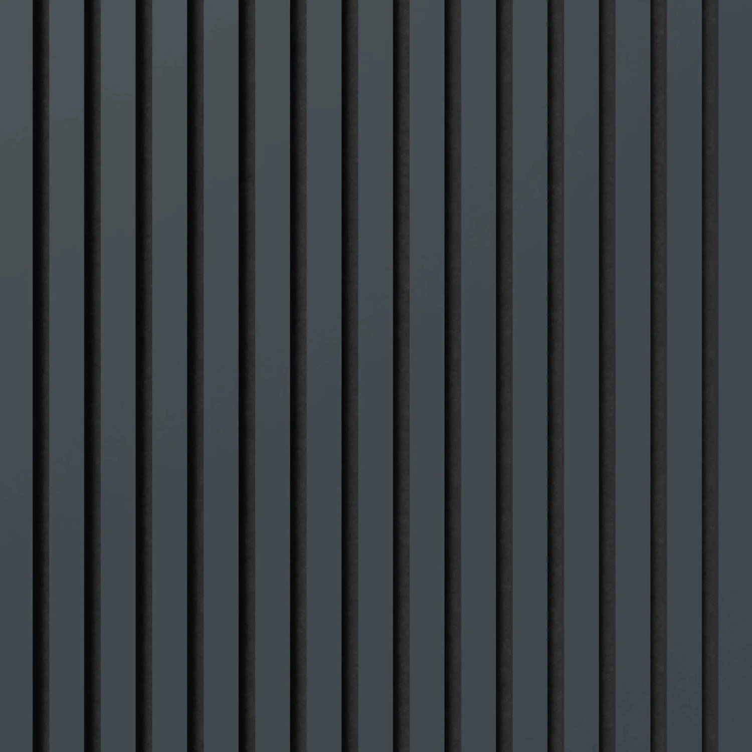 Akustikpaneel Muster Linoleum Smokey Blue, Filz Schwarz, Detailansicht der Streifenstruktur.