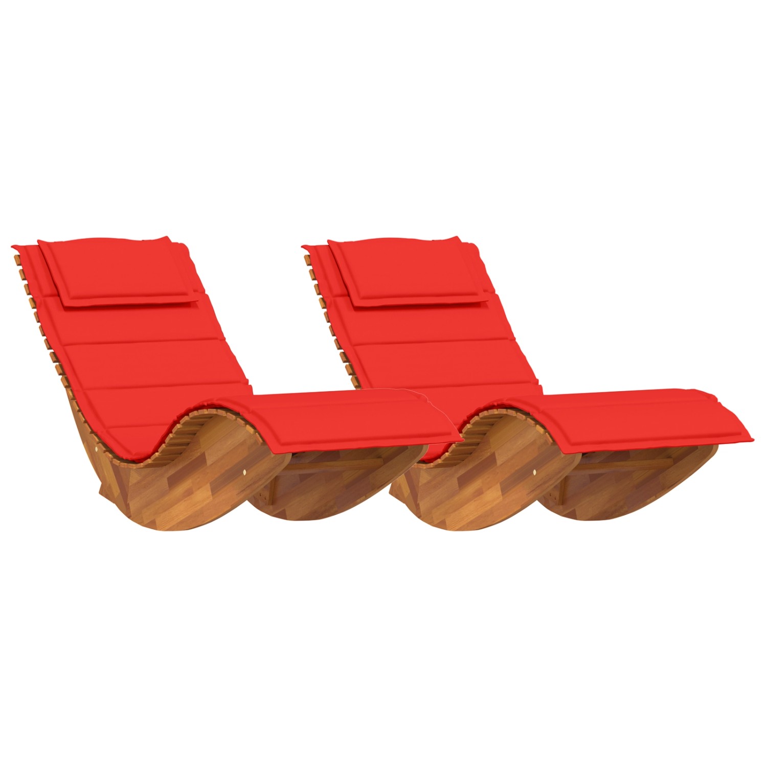 vidaXL Schaukelliegen mit Kissen 2 Stk Massivholz Akazie 3329138 günstig online kaufen