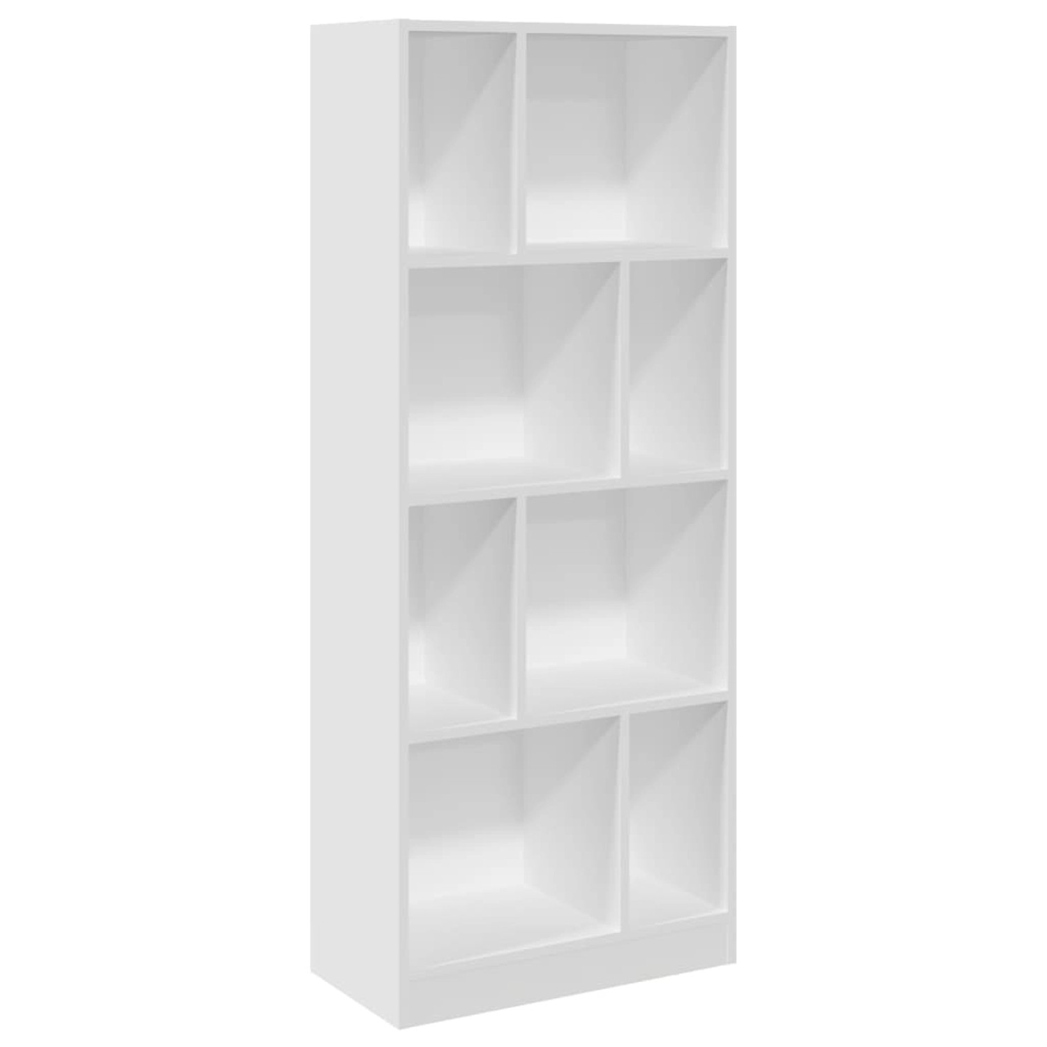 vidaXL Bücherregal Bücherregal Standregal Bodenregal Weiß 57x28,5x141 cm Sp günstig online kaufen