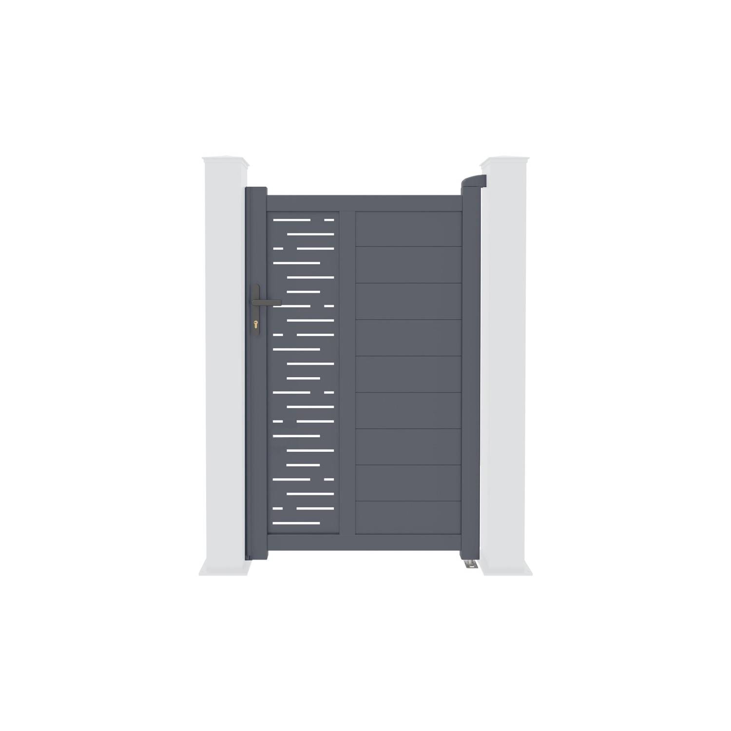 Casanoov Gartentür Aus Aluminium 1M Arlberg H 160Cm Grau günstig online kaufen