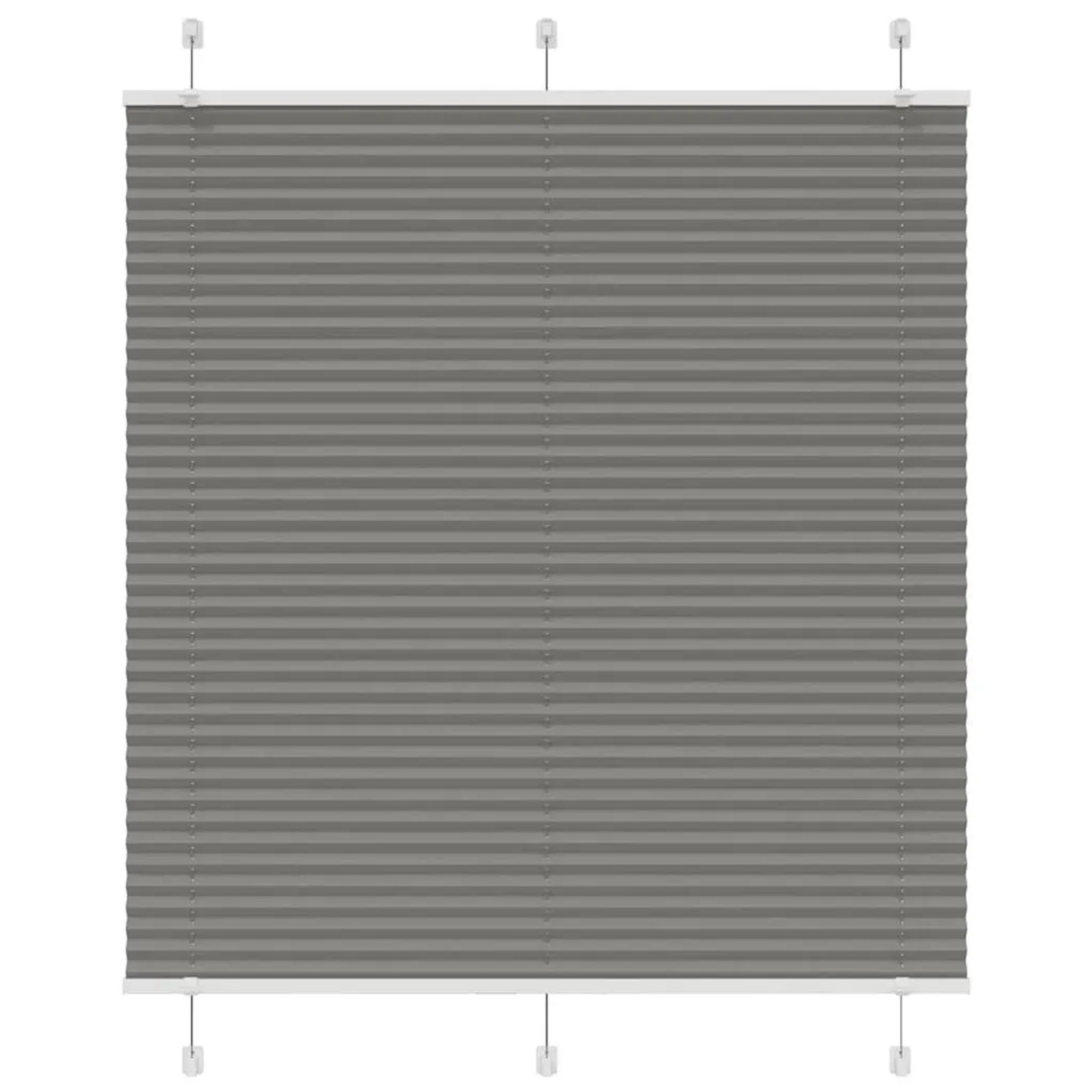 vidaXL Plissee Anthrazit 115x150 cm Stoffbreite 114,4 cm Polyester 4015095