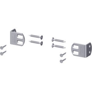 Edelstahl-Elementhalter Set (6 Stück) für Zaunbau & Sichtschutz.