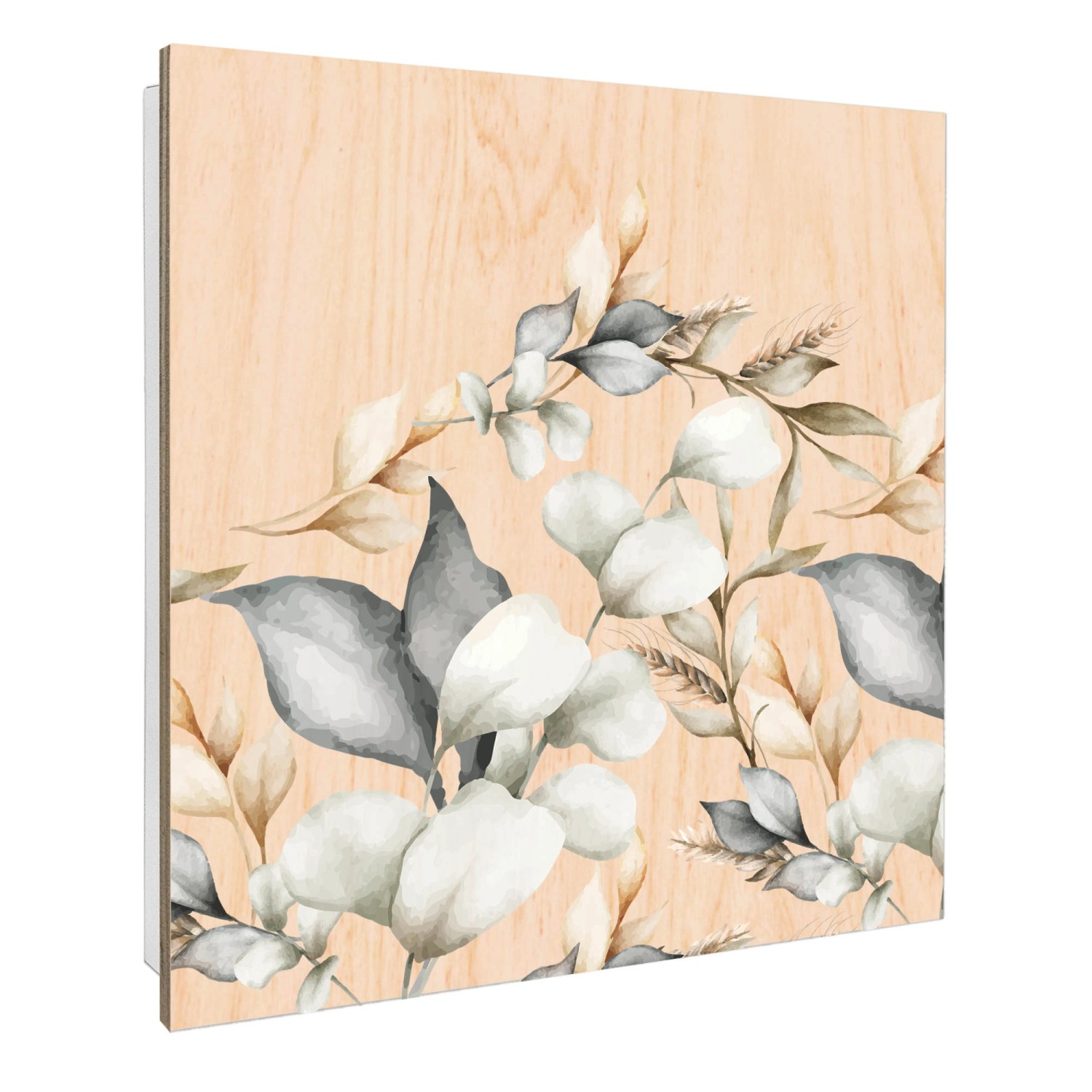 Banjado Großer Schlüsselbox Holz 30x30cm Weiß Scharnier Rechts 50 Haken Sch günstig online kaufen