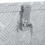 DELUKE Aluminiumbox Mit Deckel Abschließbar Alubox Deichselbox Alu Anhängerbox Werkzeugkiste Transportbox Metallkiste 80,5x22x22cm Silber_6