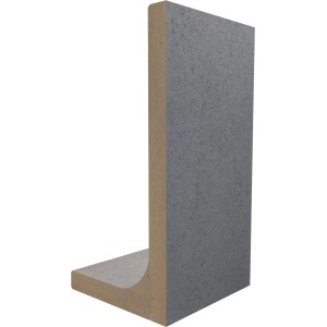 Grauer EHL L-Stein (80x40x40 cm) zur Beet- und Raseneinfassung im Garten.