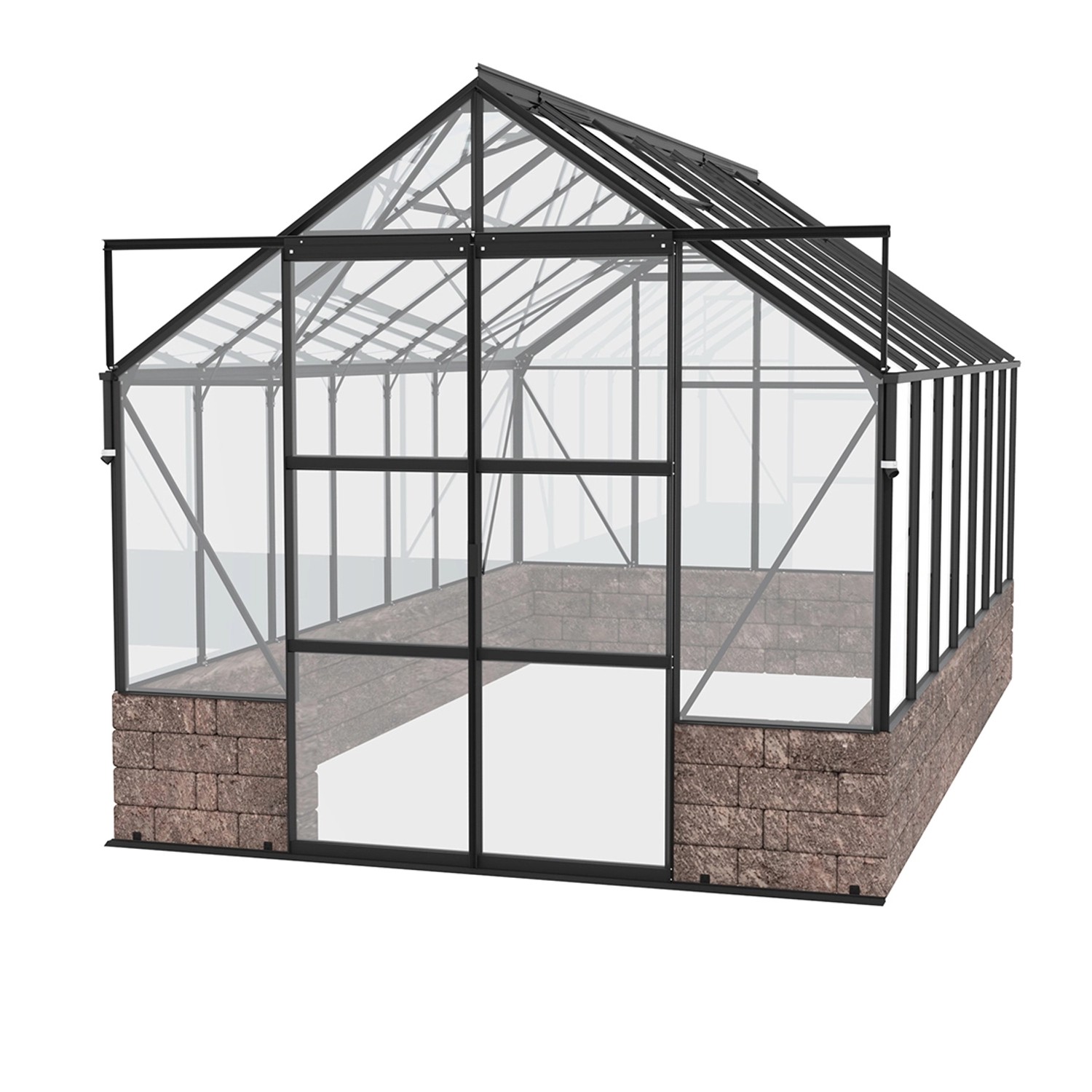 Vitavia Gewächshaus Cassandra 11500 Schwarz 11,5 m² günstig online kaufen