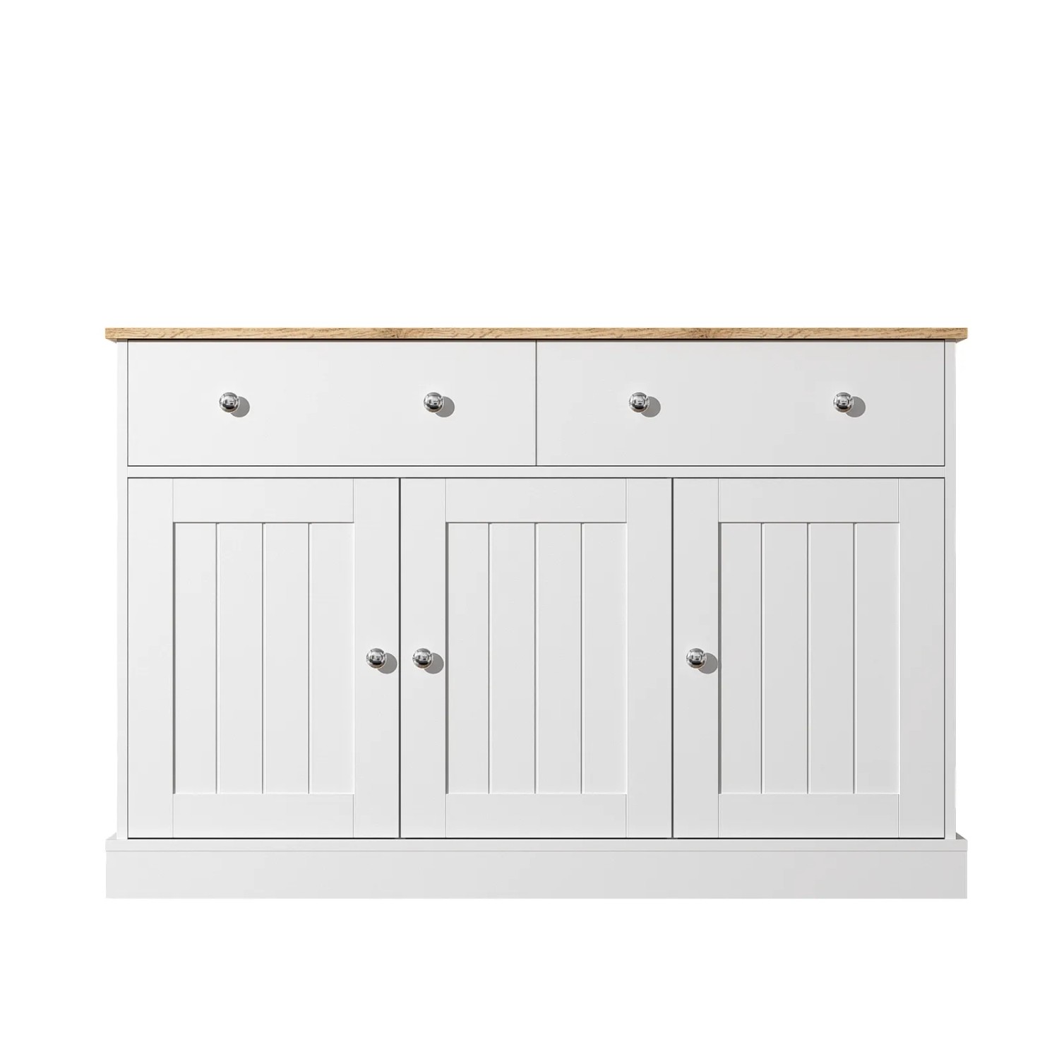 PXloue Sideboard Wohnzimmerschrank mit Gravierter Textur Stauraum