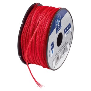 LUX Maurerschnur Classic, 50 m, Gelb/Rot auf Rolle, für Messwerkzeuge und Bauarbeiten.