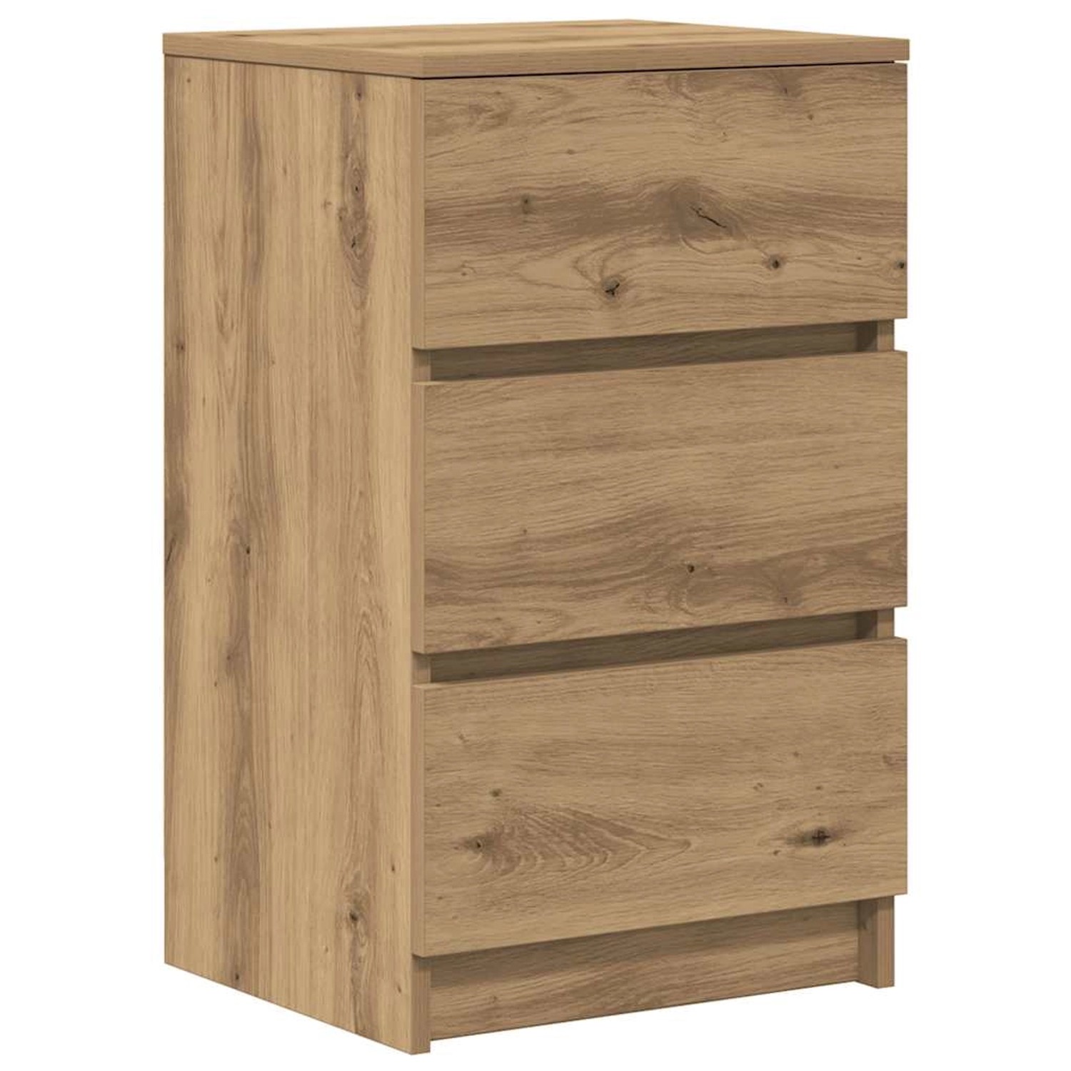 vidaXL Nachttisch mit 3 Schubladen Artisan-Eiche 39x35x65 cm 861353 günstig online kaufen