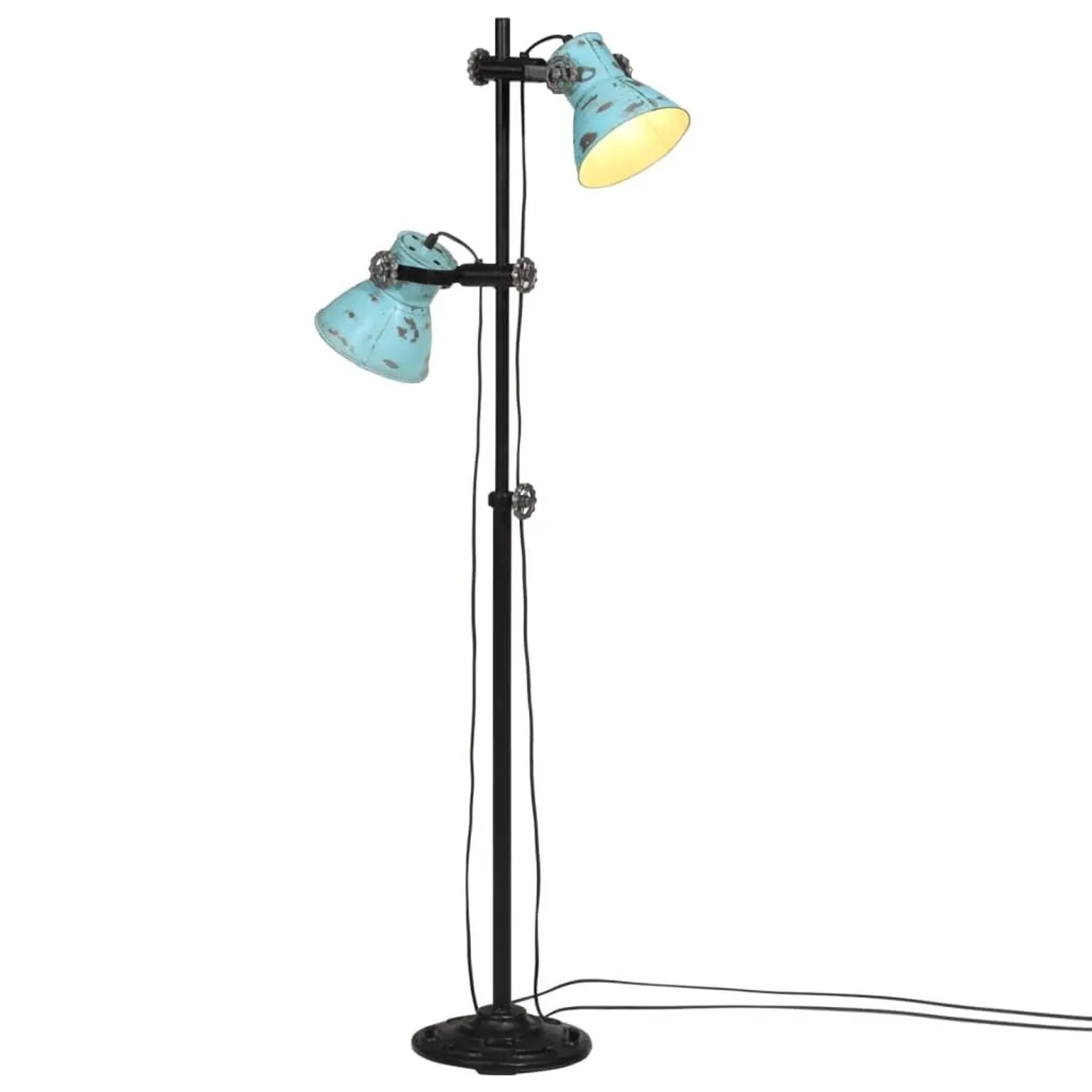 vidaXL Stehleuchte 25 W Blau 25x25x90/140 cm E27 371846