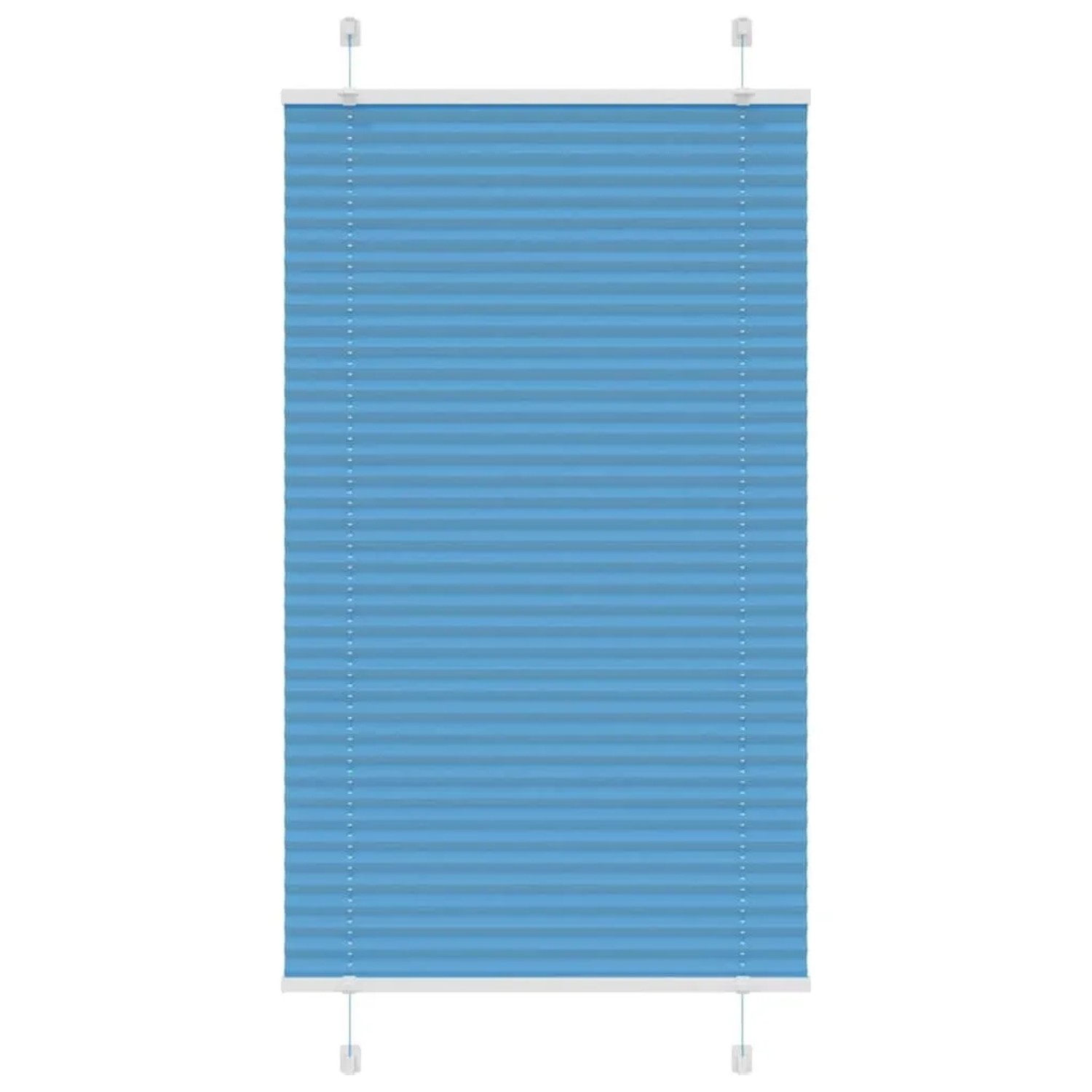 vidaXL Plissee Blau 80x150 cm Stoffbreite 79,4 cm Polyester 4015190 günstig online kaufen