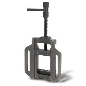 EBERTH Maschinenschraubstock, 150mm Backenbreite, max. 129mm Spannweite für präzise Bohr- und Fräsarbeiten.