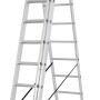 Krause Corda Vielzweckleiter 3 x 11 Sprossen, als Anlege-, Schiebe- und Stehleiter nutzbar.