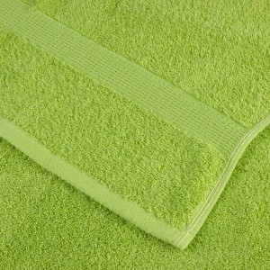 Apfelgrüne Seiftücher, 4er-Set, 30x30 cm, Baumwolle. Premium Qualität für Bad und Küche.