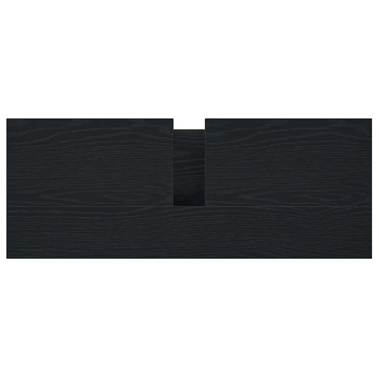 Waschbeckenunterschrank in Schwarz Eichen-Optik mit Schubladen von vidaXL.