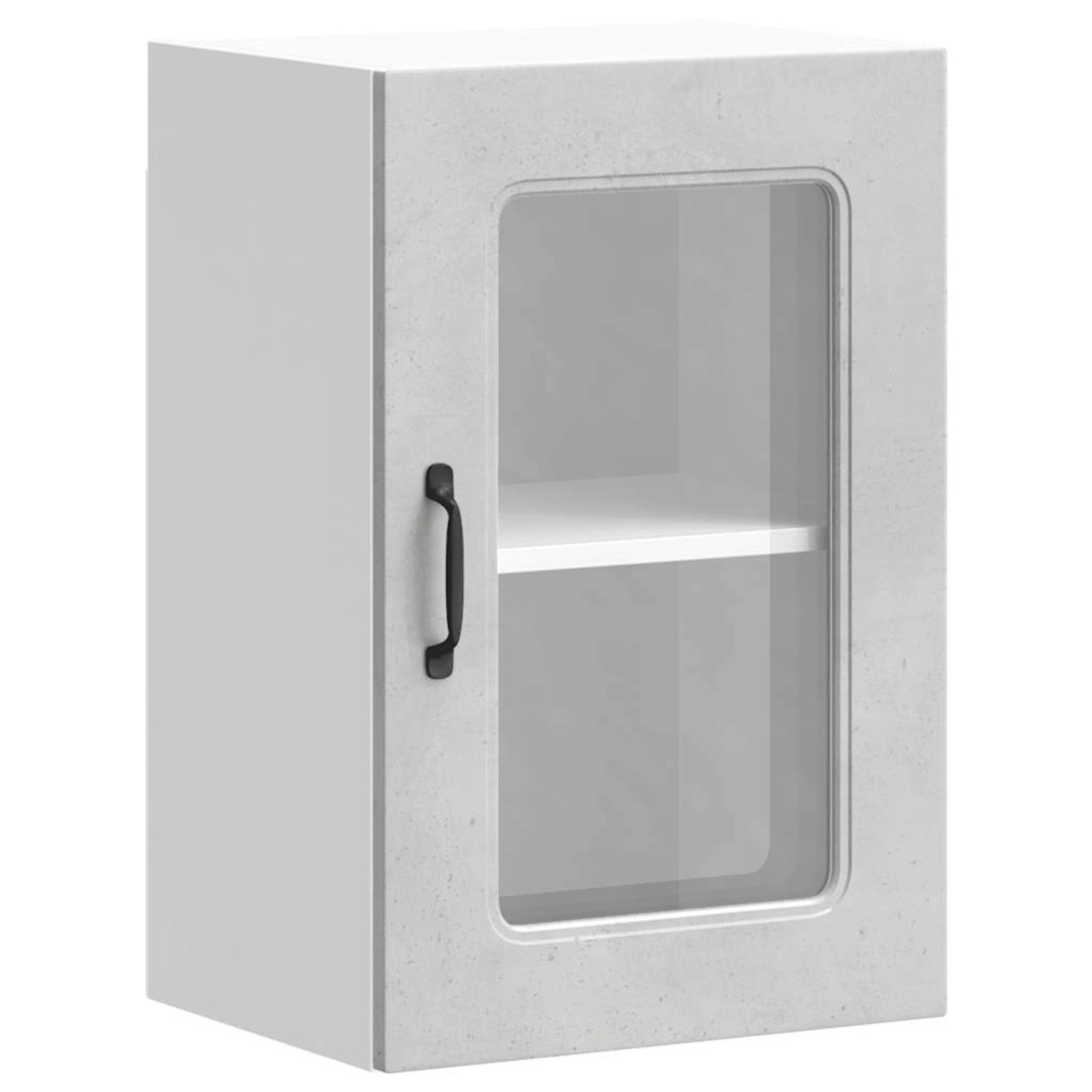 vidaXL Küchen-Hängeschrank mit Glastür Kalmar Betongrau Holzwerkstoff 85353 günstig online kaufen