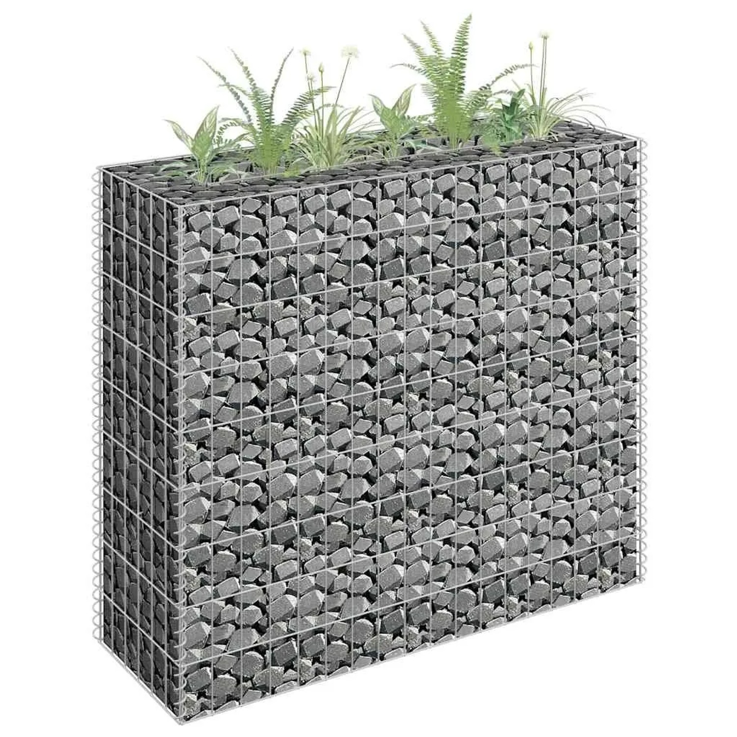 Furnicato Gabionen-hochbeet Verzinkter Stahl 90x30x90 Cm