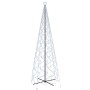 LED-Weihnachtsbaum in Kegelform, kaltweiß, 1400 LEDs, 160x500 cm, mit Sternspitze.