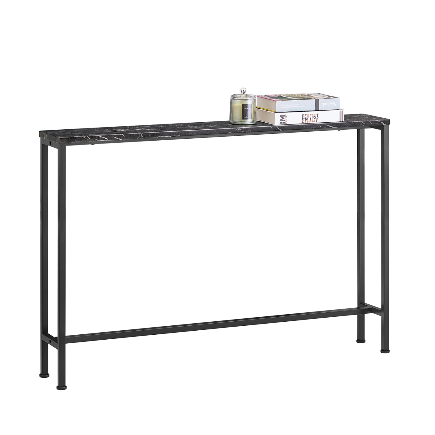 SoBuy Konsolentisch Schmal für Flur oder Wohnzimmer 120x80x20cm Schwarz FSB günstig online kaufen