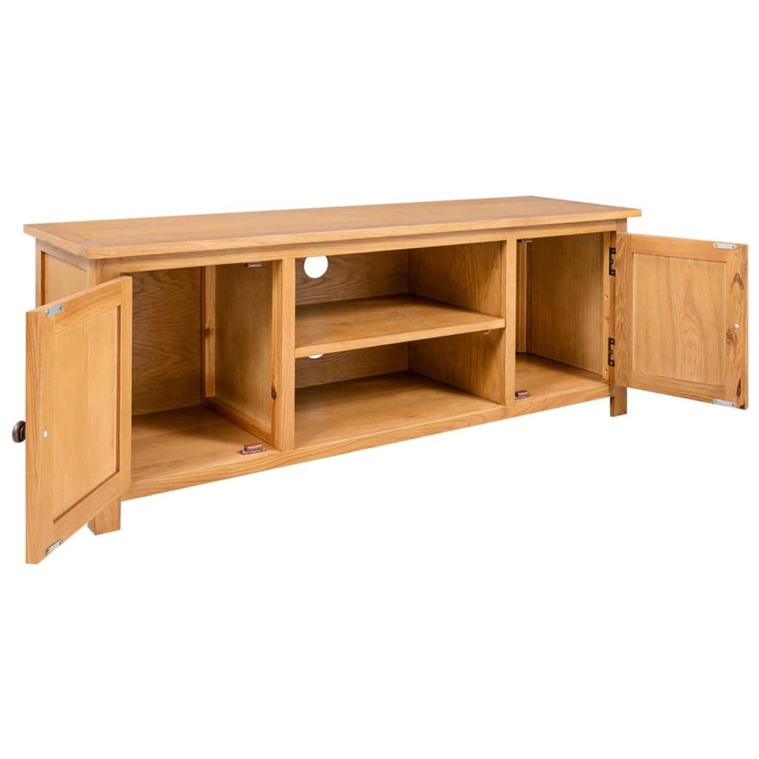 VidaXL TV-Schrank 110x35x44 cm Massivholz Eiche  Modell 1