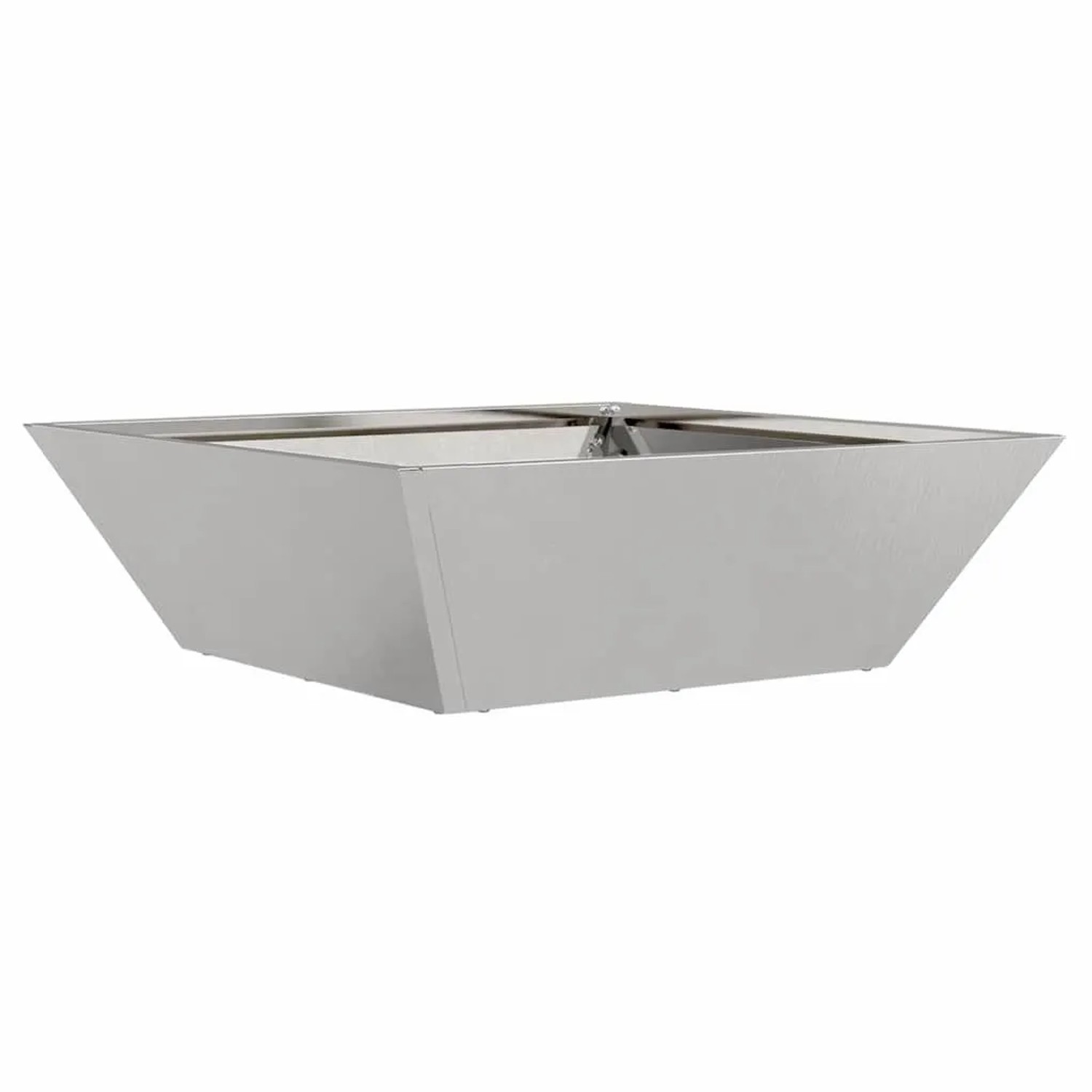 vidaXL Garten-Pflanzgefäß Silber 50 x 50 x 15 cm Edelstahl 873832 günstig online kaufen