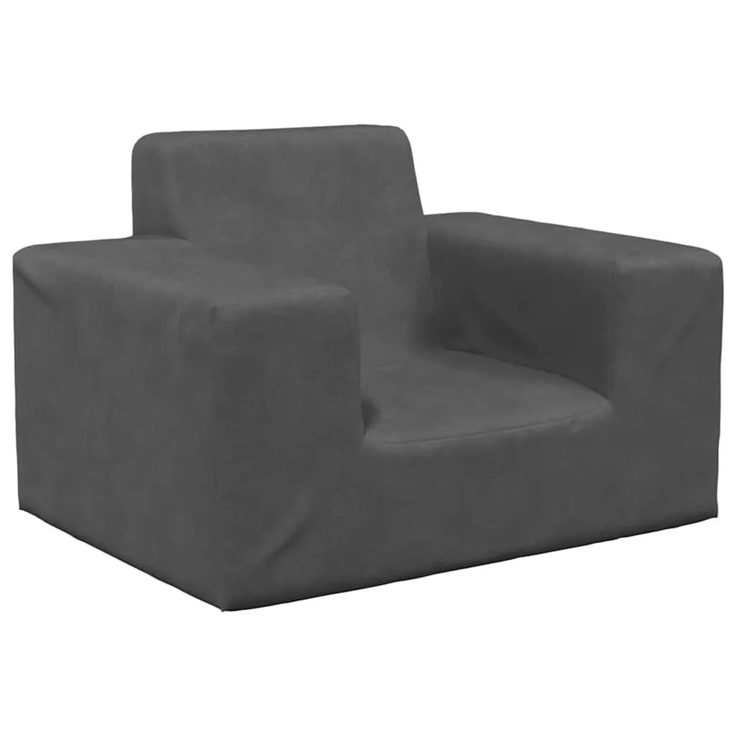 vidaXL Kindersofa Anthrazit Weich Plüsch 4104774