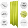 Blickdichter, grüner Dekoschal Ellen 2er-Pack mit Universalband, geeignet für Fenstervorhänge.