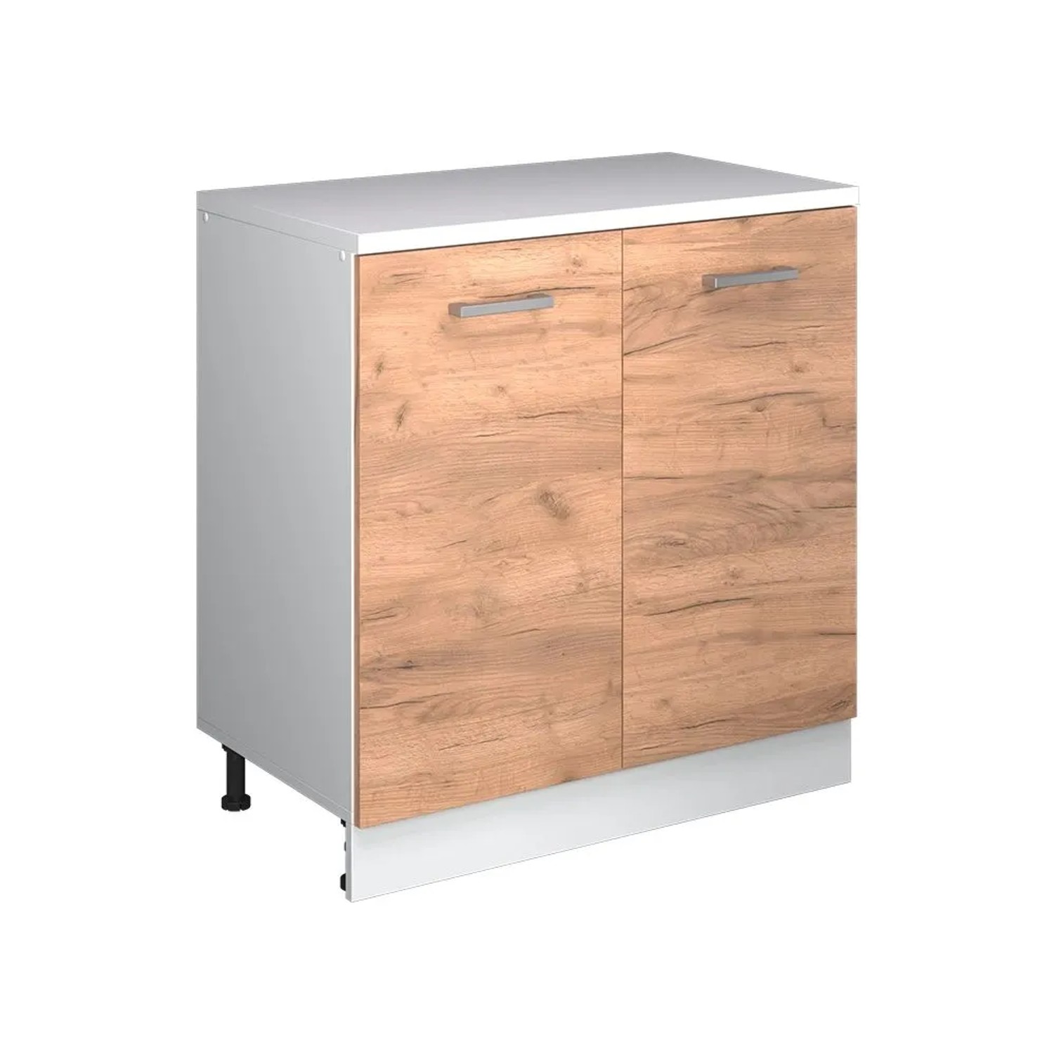 Vicco Küchenschrank für Dachschrägen R-Line Goldkraft Eiche 80 x 84 ohne Schräge mit 2 Türen Art Nr 61820