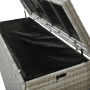 Beliani Truhe MODENA Hellgrau 63x158x66_5