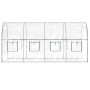 vidaXL Gewächshaus Transparent 160x400x190 cm PVC & Stahl 317247_4