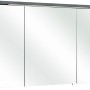 Pelipal Spiegelschrank Quickset 328, Graphit Struktur, 115 cm breit, mit LED-Beleuchtung.