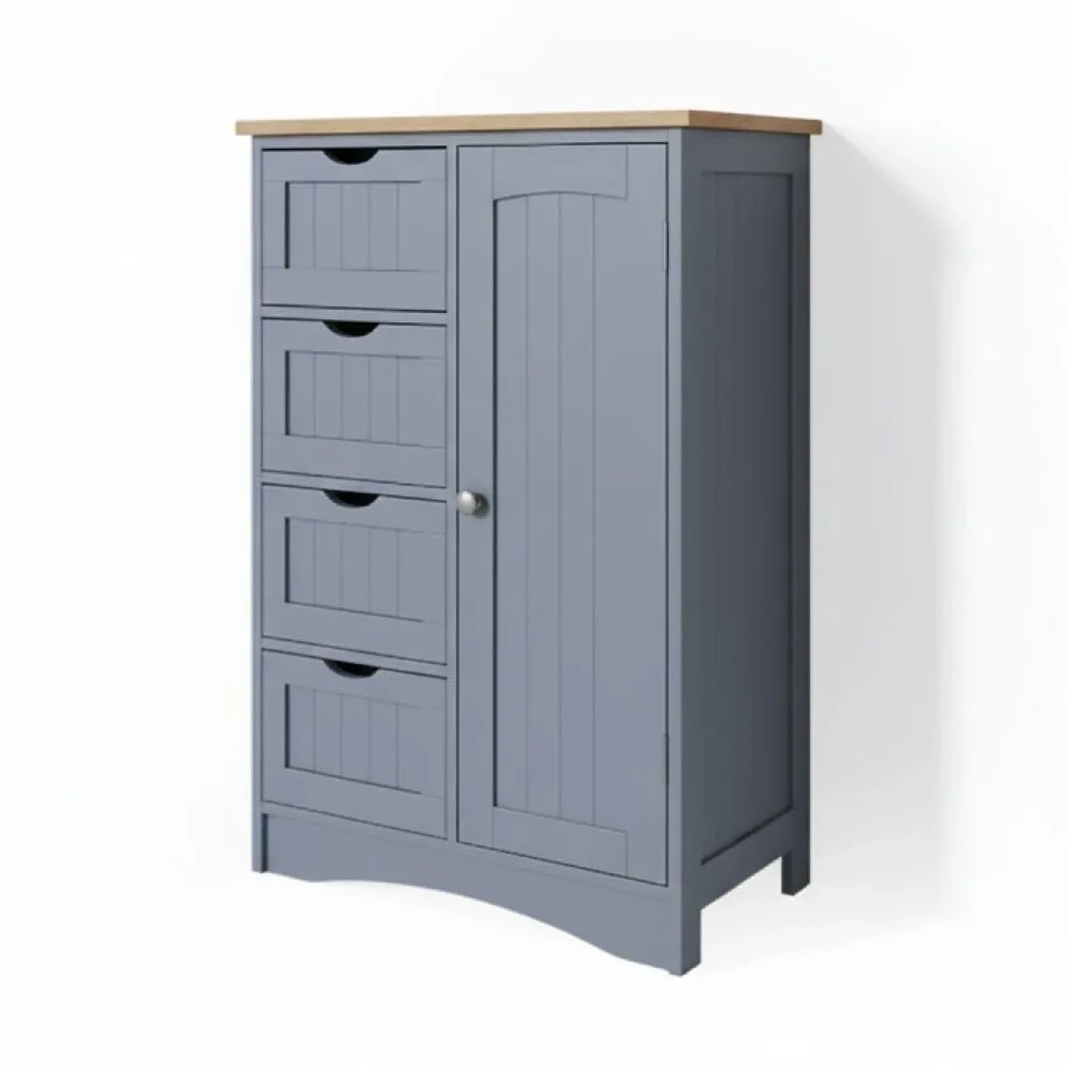 Vicco Badschrank Bianco Grau 55 x 81