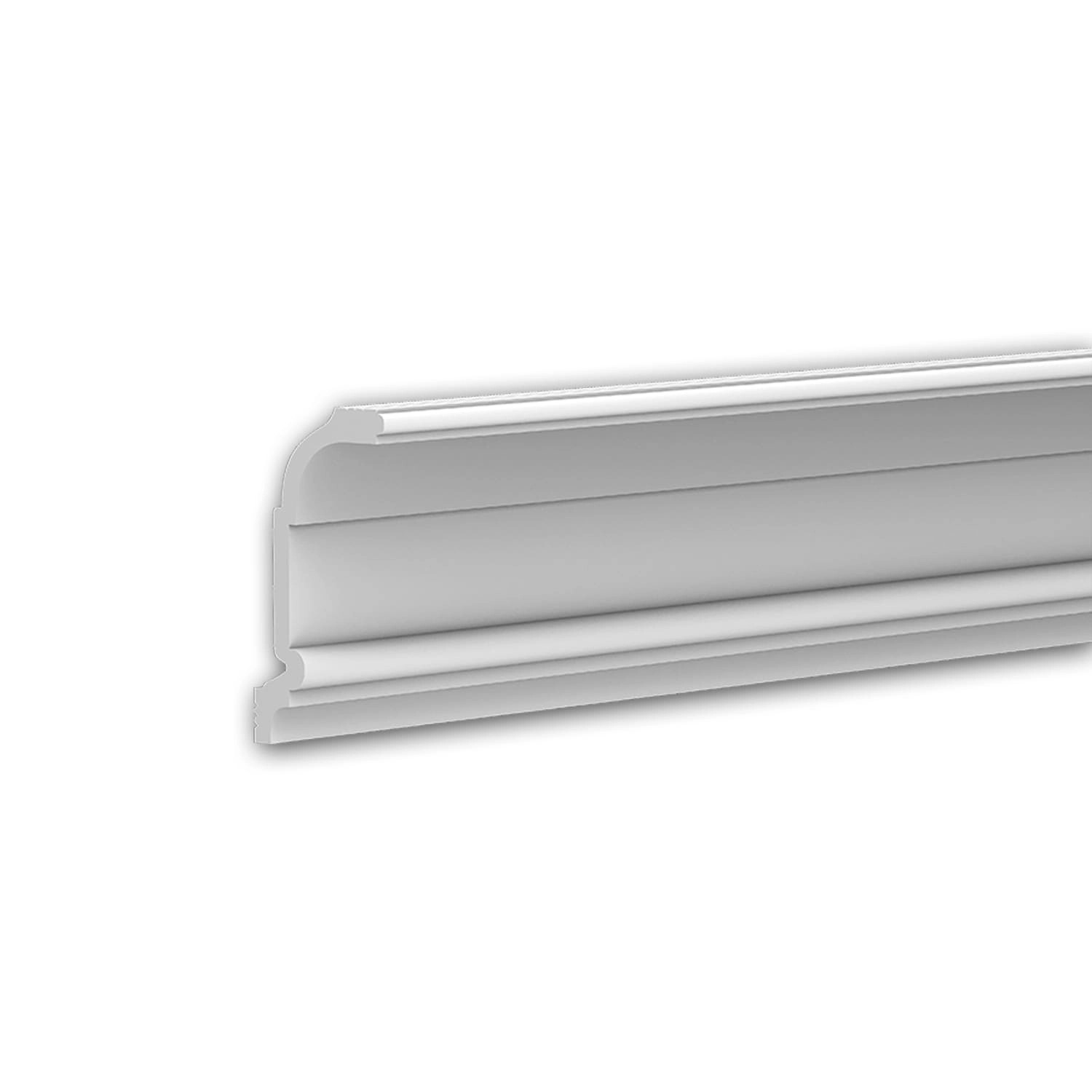 PROFHOME 650247 Eckleiste Deckenleiste Zierleiste Stuckleiste 2 m 200 cm x 4,3 cm x 9,1 cm Weiß