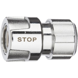 Geka plus-Schlauchstück 13 mm mit Wasserstopp für Gartenschläuche und Stecksysteme.